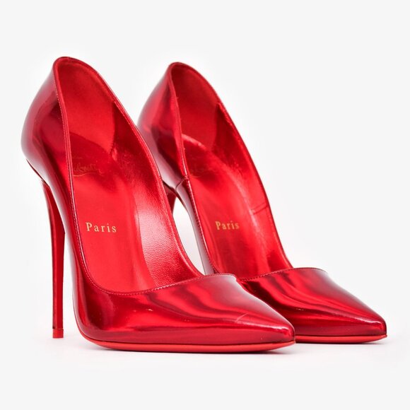 Christian Louboutin heels - So Kate 120mm - Patent Red Leather - Picture 1 of 12